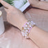Rose Quartz, Evil Eye Bracelet Set